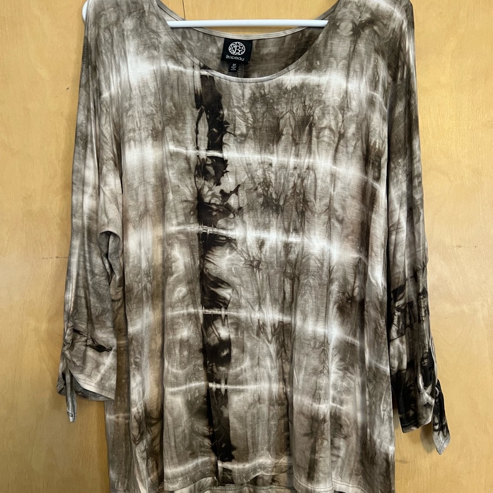 Bobeau Earthy Tie-Dye Tunic